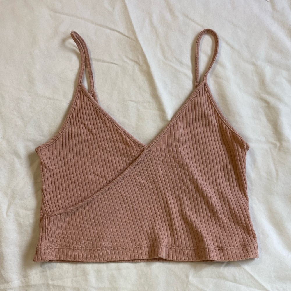Topshop Pink Crop Top Size 6
